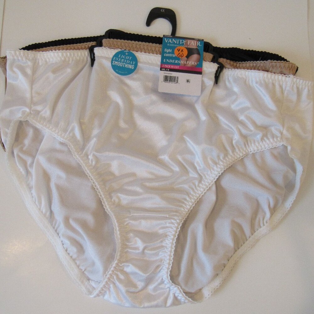 NEW 3-PACK WOMEN'S VANITY FAIR HI-CUT PANTIES/UNDERWEAR